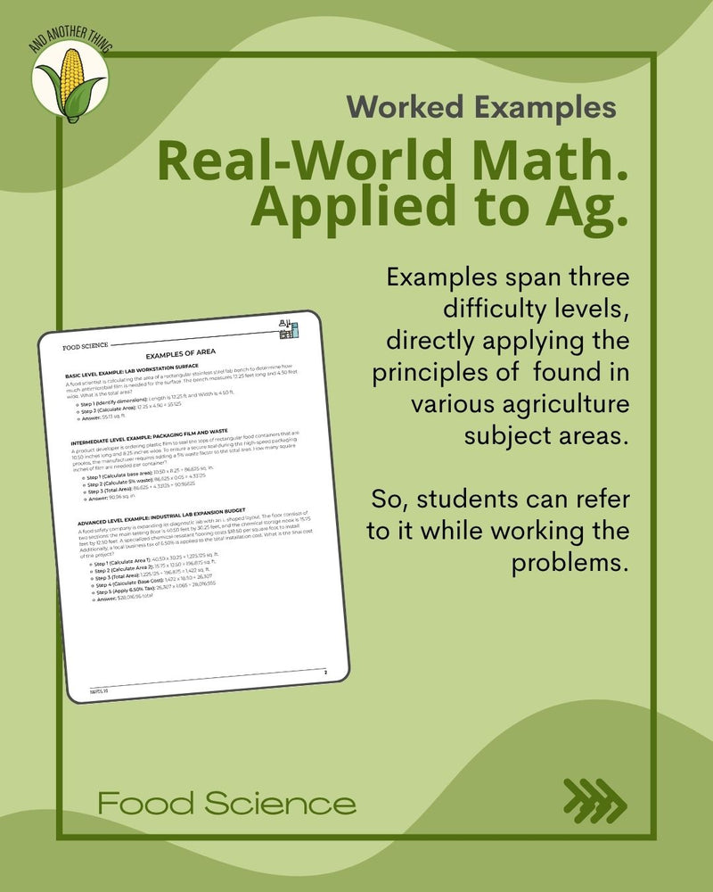 Load image into Gallery viewer, And Another Thing MATH APPLICATION, Food Science AREA (ANNUAL)