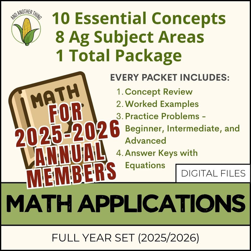 Load image into Gallery viewer, And Another Thing MATH APPLICATIONS, Full Year Set (25/26 Annual Members)