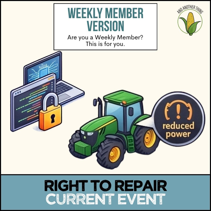 Load image into Gallery viewer, And Another Thing CURRENT EVENTS, Right to Repair (WEEKLY)
