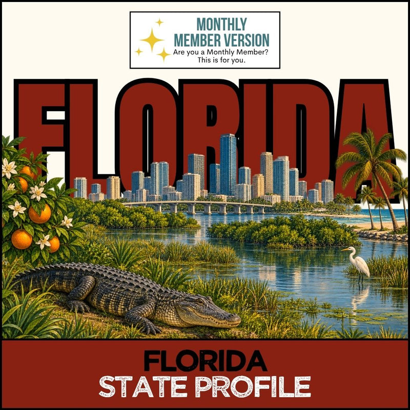 Load image into Gallery viewer, And Another Thing STATE PROFILE, Florida (MONTHLY)
