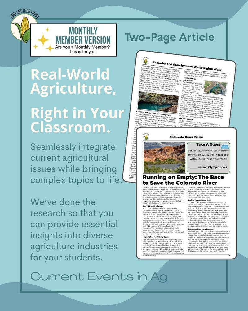 Load image into Gallery viewer, And Another Thing CURRENT EVENTS, Colorado River Basin (MONTHLY)