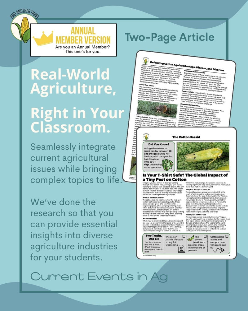 Load image into Gallery viewer, And Another Thing CURRENT EVENTS, Cotton Jassid (ANNUAL)