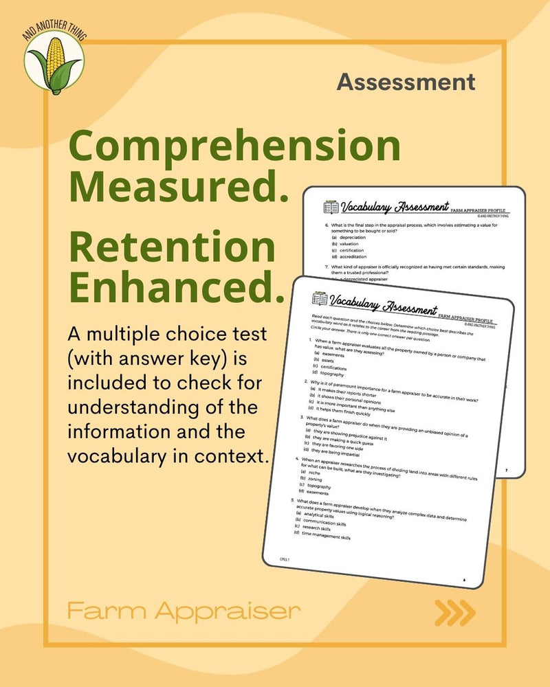 Load image into Gallery viewer, And Another Thing CAREER PROFILE, Farm Appraiser (ANNUAL)
