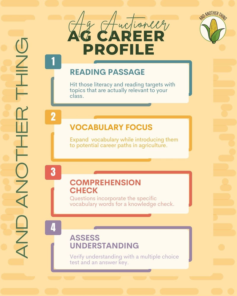 Load image into Gallery viewer, And Another Thing CAREER PROFILE, Ag Auctioneer (ANNUAL)