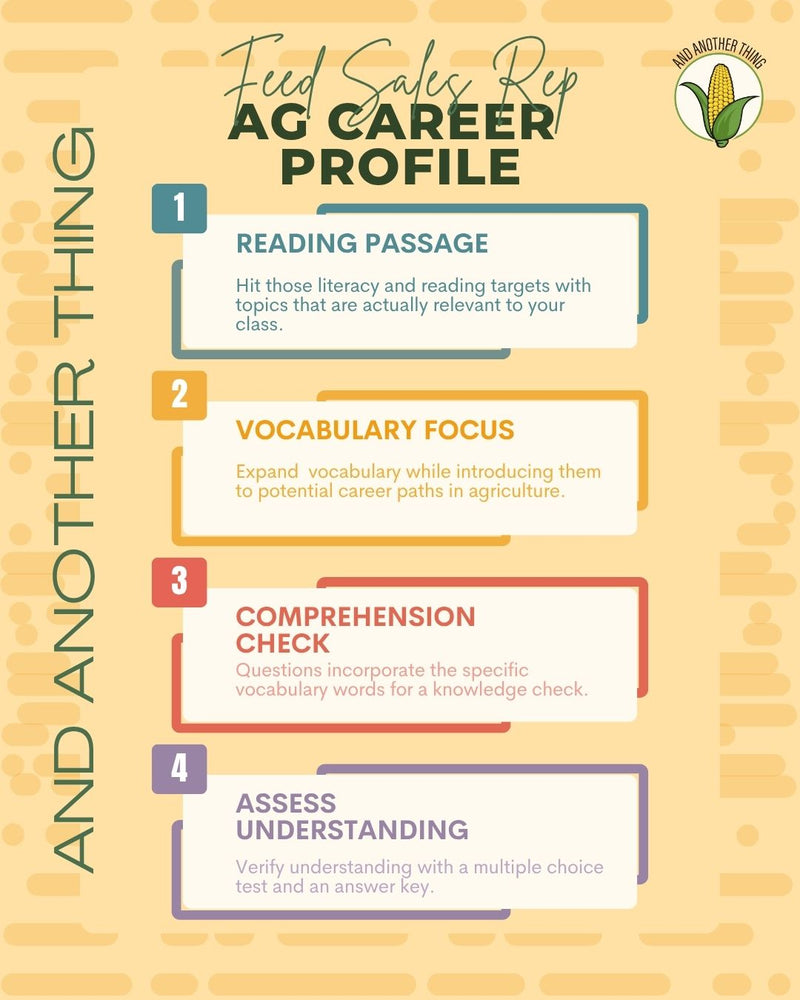 Load image into Gallery viewer, And Another Thing CAREER PROFILE, Feed Sales Rep (ANNUAL)