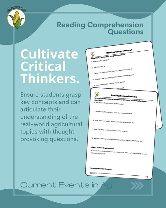 And Another Thing CURRENT EVENTS, Days of Service (FREE)