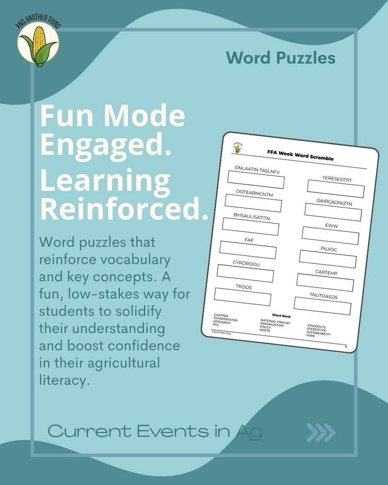 Load image into Gallery viewer, And Another Thing CURRENT EVENTS, FFA Week (FREE)