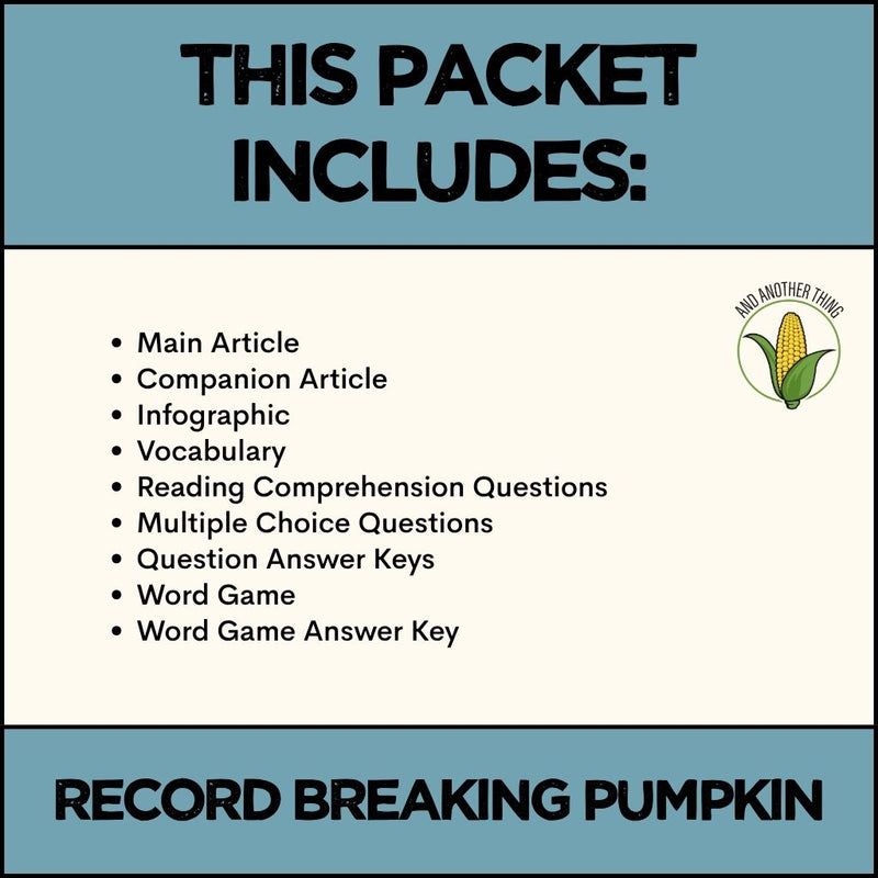 Load image into Gallery viewer, And Another Thing CURRENT EVENTS, Record Breaking Pumpkin (WEEKLY)