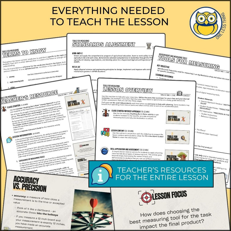 Load image into Gallery viewer, CCMEC03.1 TOOLS FOR MEASURING, Ag Mechanics Curriculum