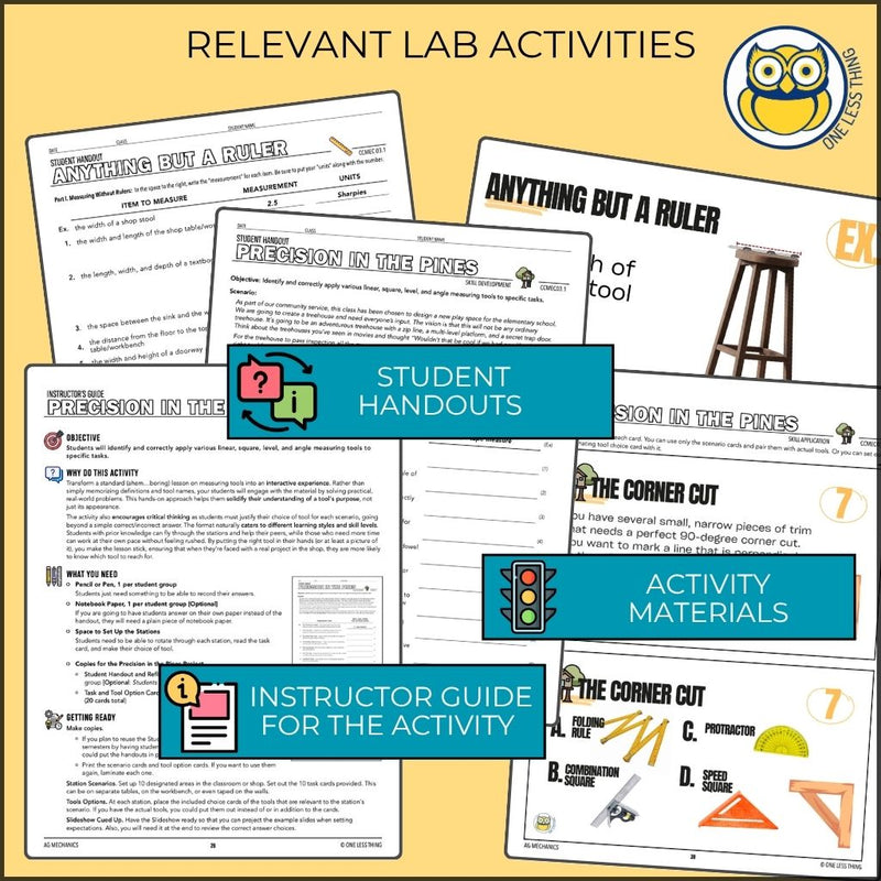 Load image into Gallery viewer, CCMEC03.1 TOOLS FOR MEASURING, Ag Mechanics Curriculum