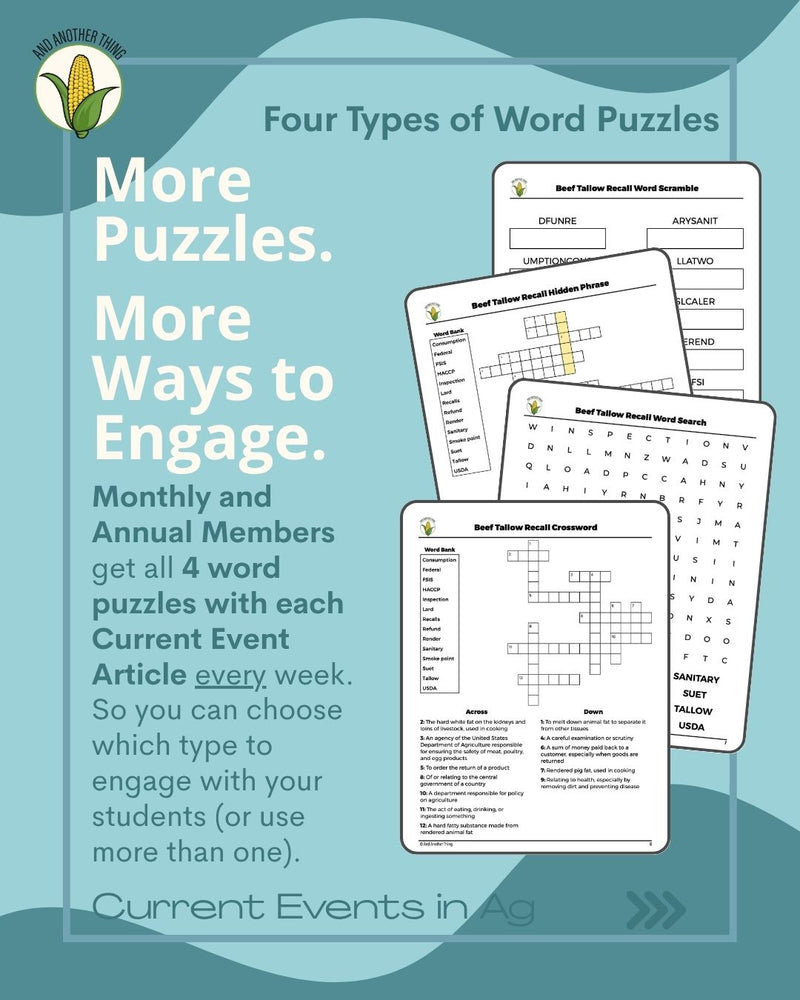 Load image into Gallery viewer, And Another Thing CURRENT EVENTS, Beef Tallow Recall (ANNUAL)