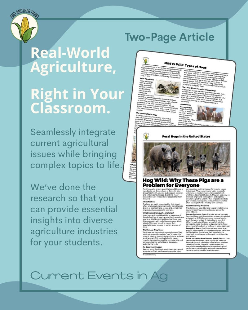 Load image into Gallery viewer, And Another Thing CURRENT EVENTS, Feral Hogs (ANNUAL)