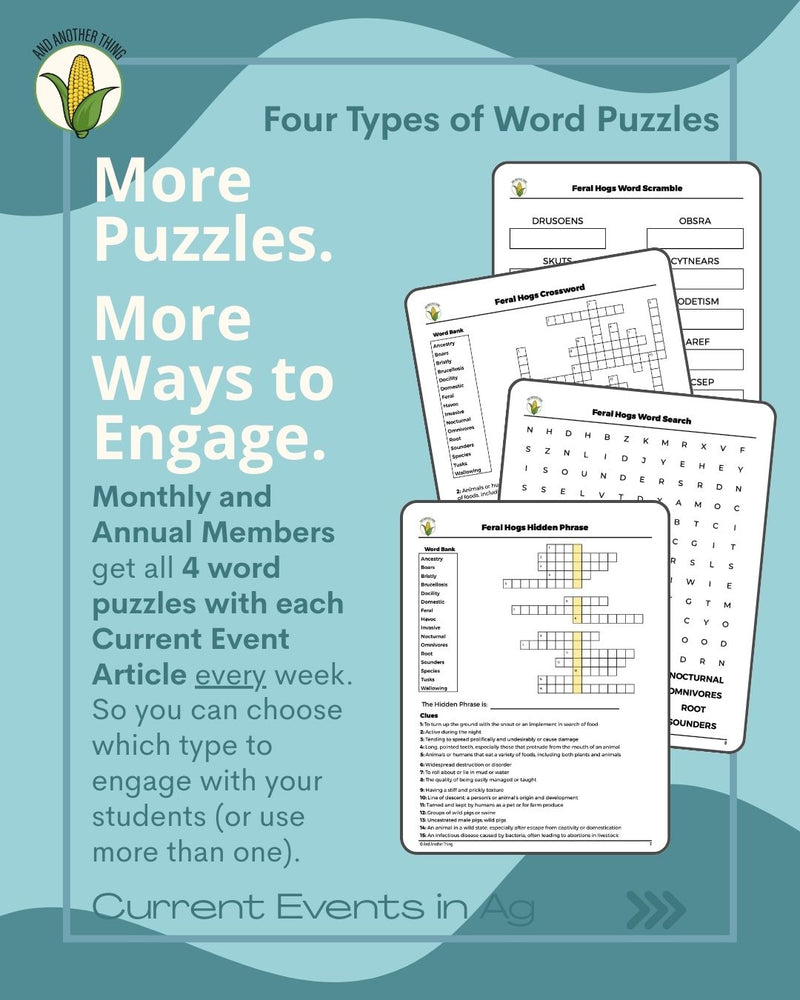 Load image into Gallery viewer, And Another Thing CURRENT EVENTS, Feral Hogs (ANNUAL)