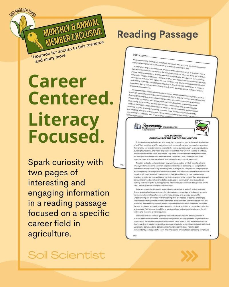 Load image into Gallery viewer, And Another Thing CAREER PROFILE, Soil Scientist (ANNUAL)