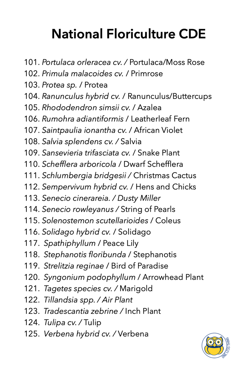 Load image into Gallery viewer, National Floriculture CDE Plant ID , IDPix Cards