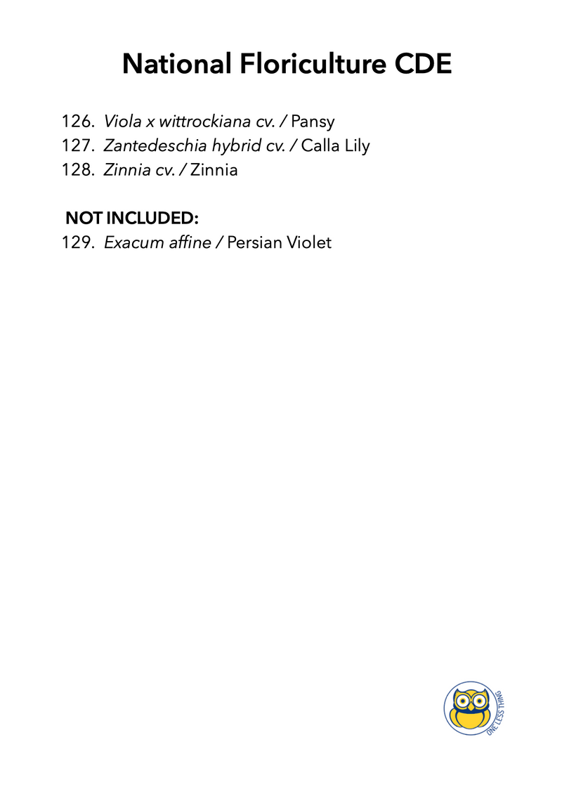 Load image into Gallery viewer, National Floriculture CDE Plant ID , IDPix Cards