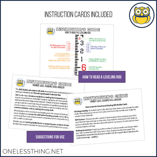 Transit Level Reading, Skill Builder Cards