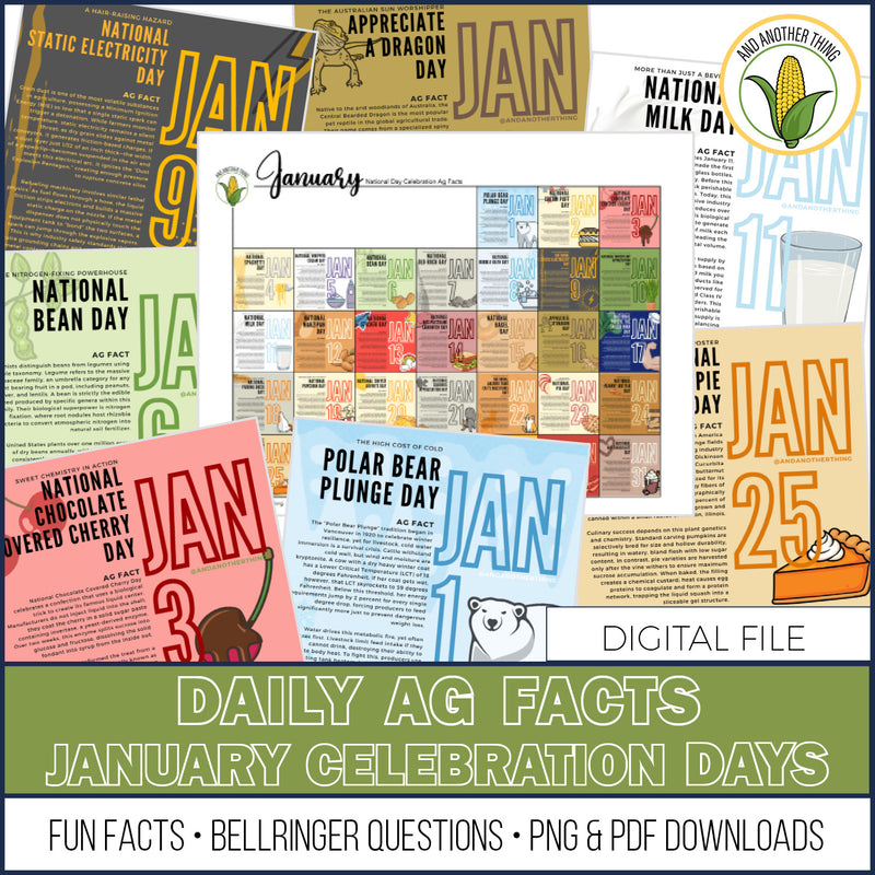 Load image into Gallery viewer, And Another Thing AG FACTS, JANUARY Celebration Days (FREE)