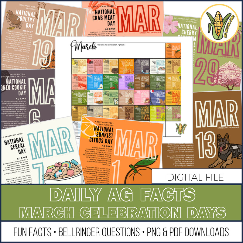 Load image into Gallery viewer, And Another Thing AG FACTS, SPRING Celebration Days (JAN-JUN)