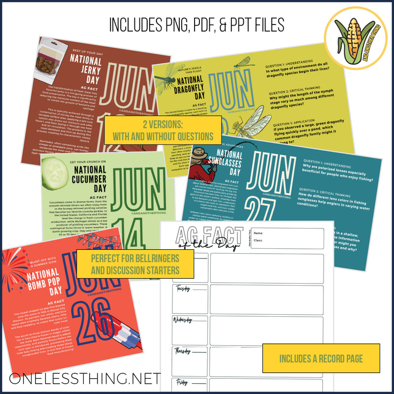 Load image into Gallery viewer, And Another Thing AG FACTS, SPRING Celebration Days (JAN-JUN)