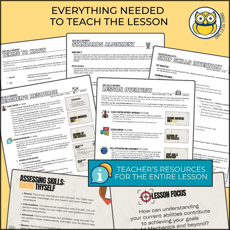 Load image into Gallery viewer, CCMEC02.2 SHOP SKILLS INVENTORY, Ag Mechanics Curriculum