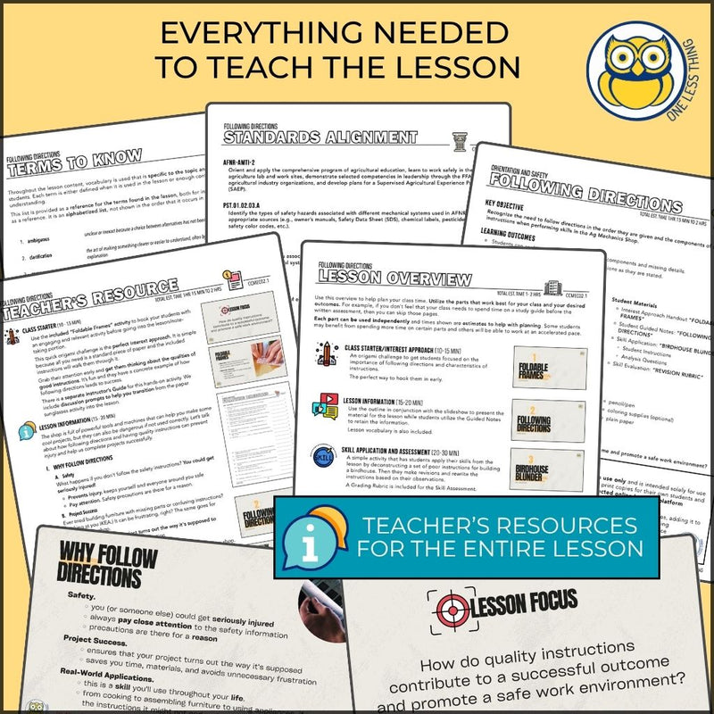 Load image into Gallery viewer, CCMEC02.1 FOLLOWING DIRECTIONS, Ag Mechanics Curriculum (FREE)