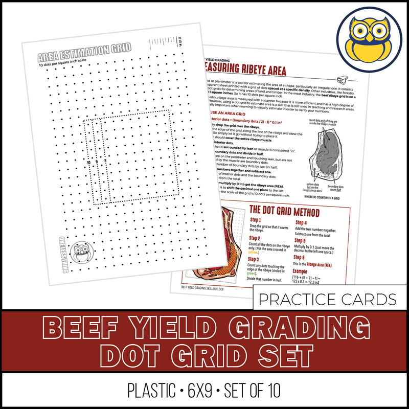 Load image into Gallery viewer, Beef Yield Grading, Dot Grid SET of 10