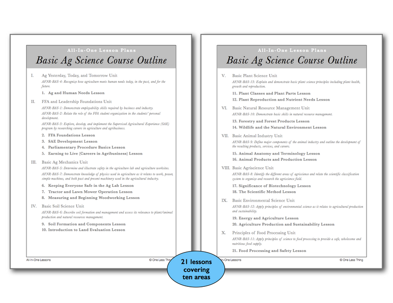 Load image into Gallery viewer, *Basic Ag High School, All-In-One Lesson Plans (Download Only)