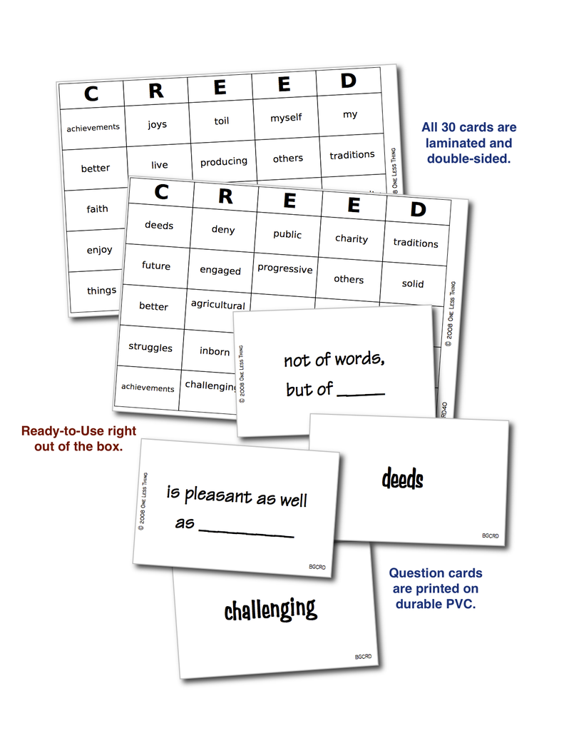 Load image into Gallery viewer, FFA Creed, Bingo Download Only