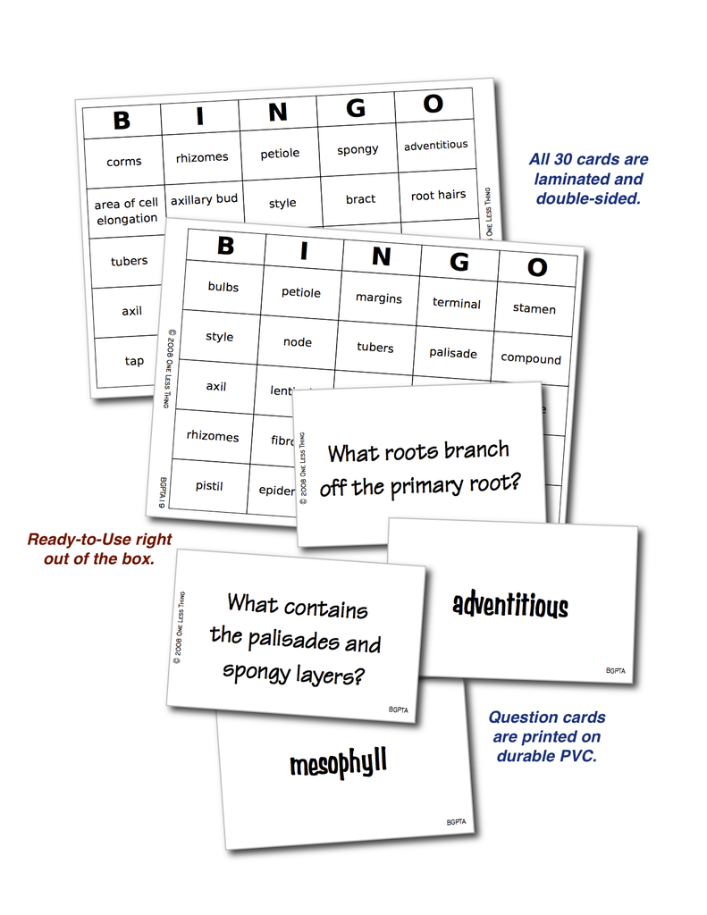 Load image into Gallery viewer, Plant Anatomy, Bingo Download Only