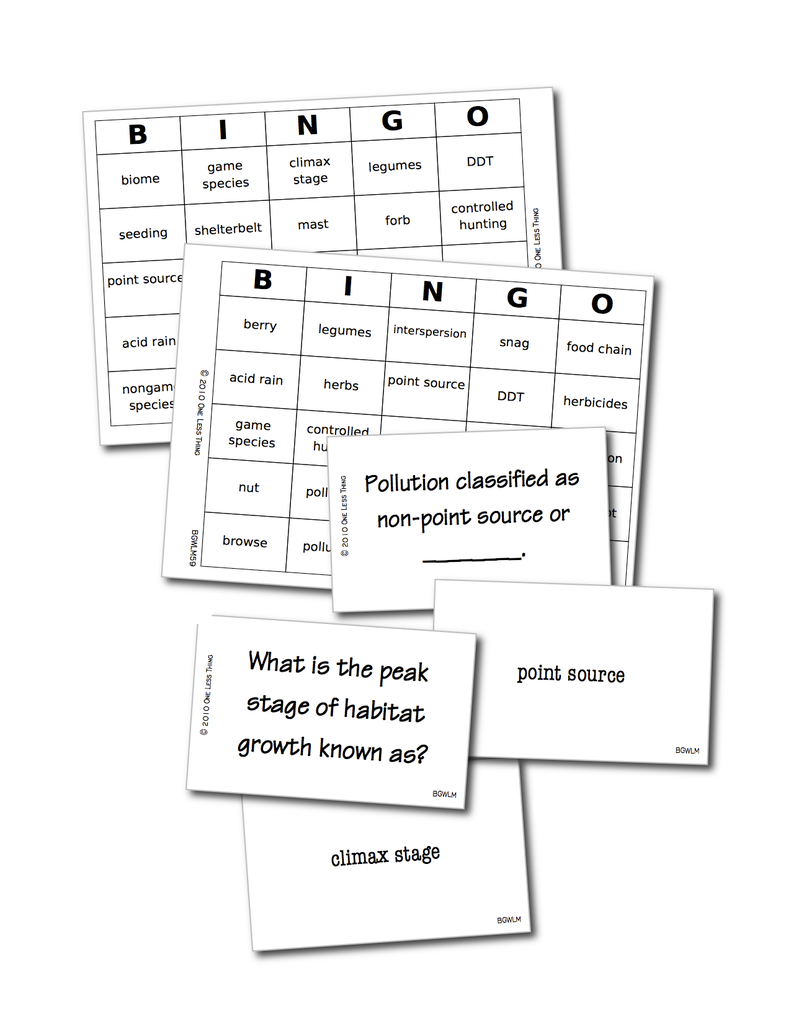 Load image into Gallery viewer, Wildlife Management, Bingo Download Only