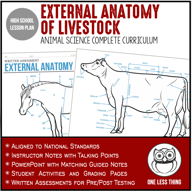 Load image into Gallery viewer, CCANS03.2 External Anatomy of Livestock, Animal Science Complete Curriculum