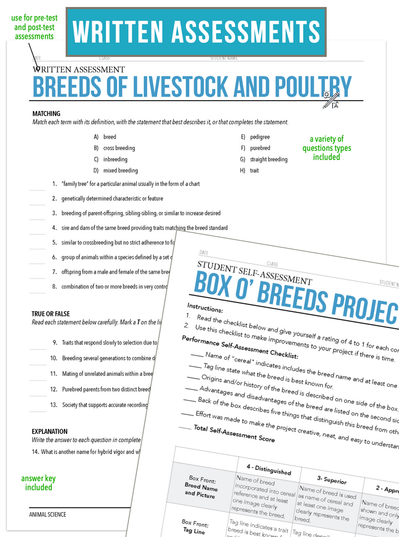 Load image into Gallery viewer, CCANS03.3 Livestock Breeds, Animal Science Complete Curriculum