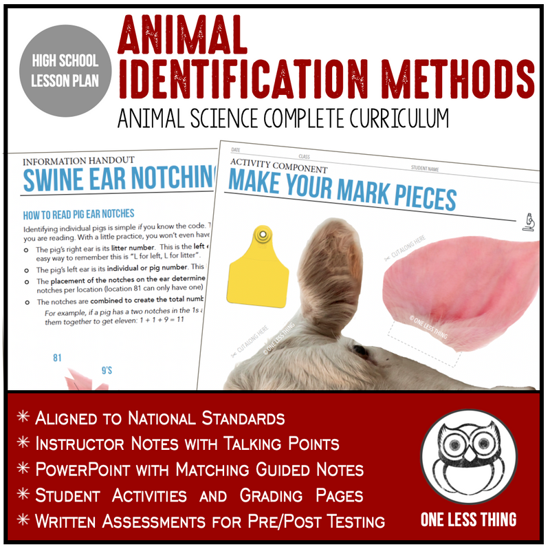 Load image into Gallery viewer, CCANS03.4 Animal Identification Methods, Animal Science Complete Curriculum