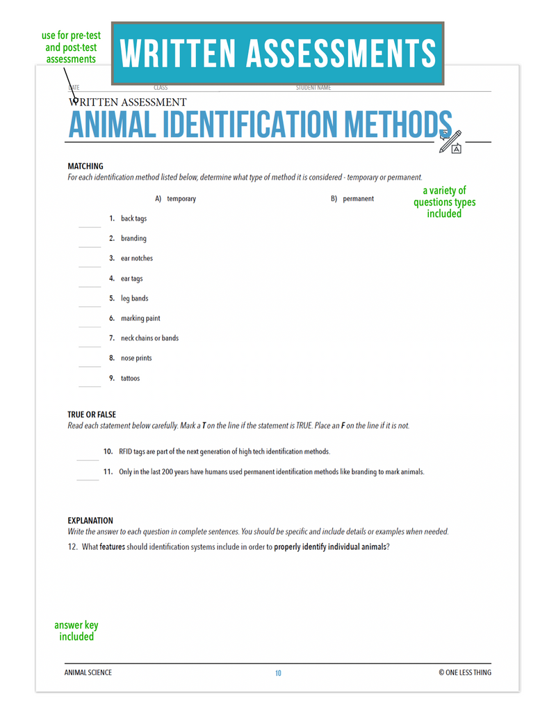 Load image into Gallery viewer, CCANS03.4 Animal Identification Methods, Animal Science Complete Curriculum