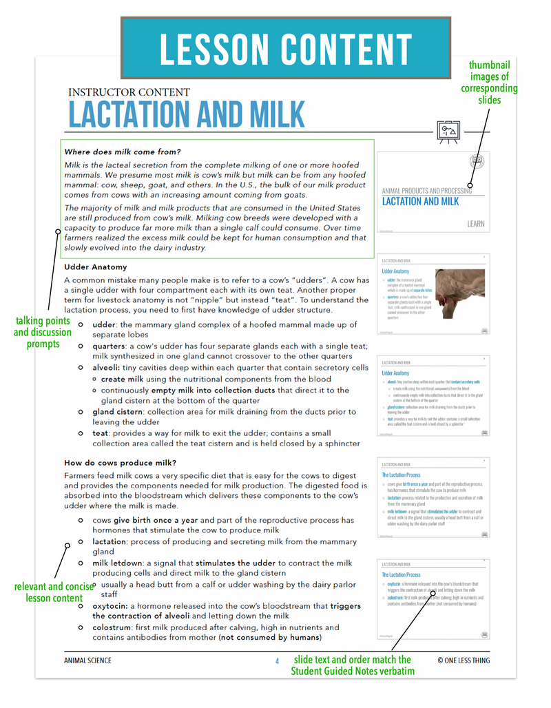Load image into Gallery viewer, CCANS04.1 Lactation and Milk, Animal Science Complete Curriculum