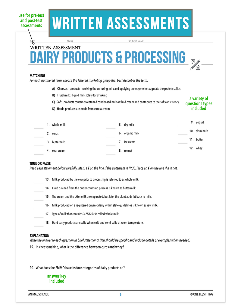 Load image into Gallery viewer, CCANS04.2 Dairy Product and Processing, Animal Science Complete Curriculum