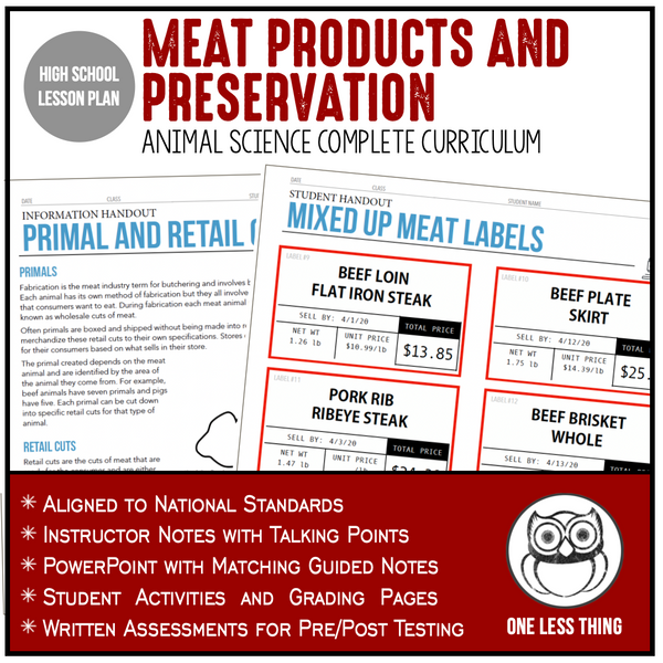 CCANS04.3 Meat Products and Preservation, Animal Science Complete Curriculum
