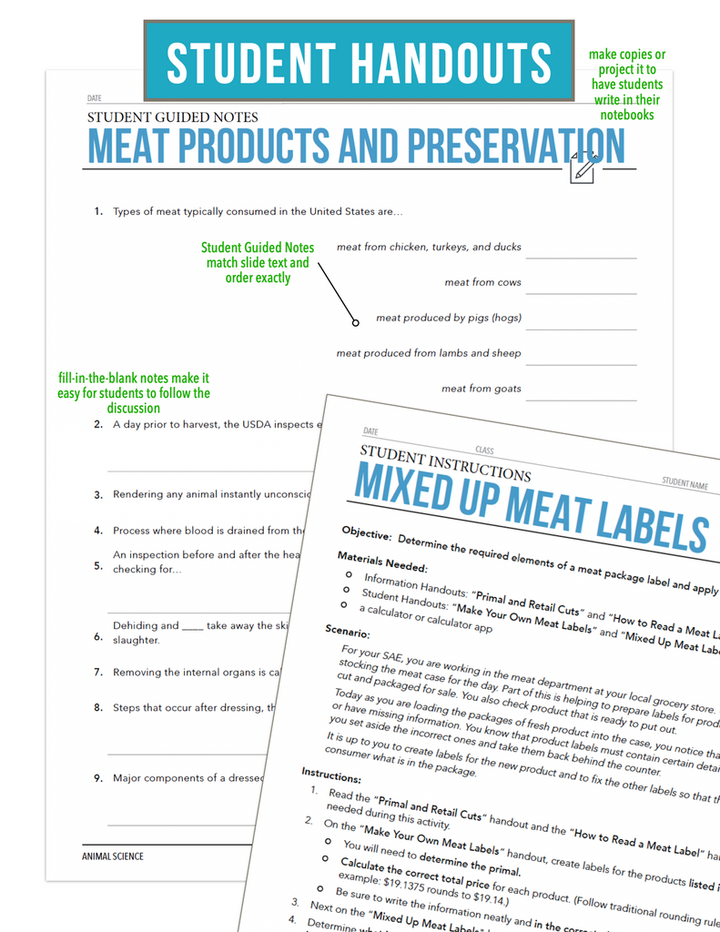 CCANS04.3 Meat Products and Preservation, Animal Science Complete Curriculum