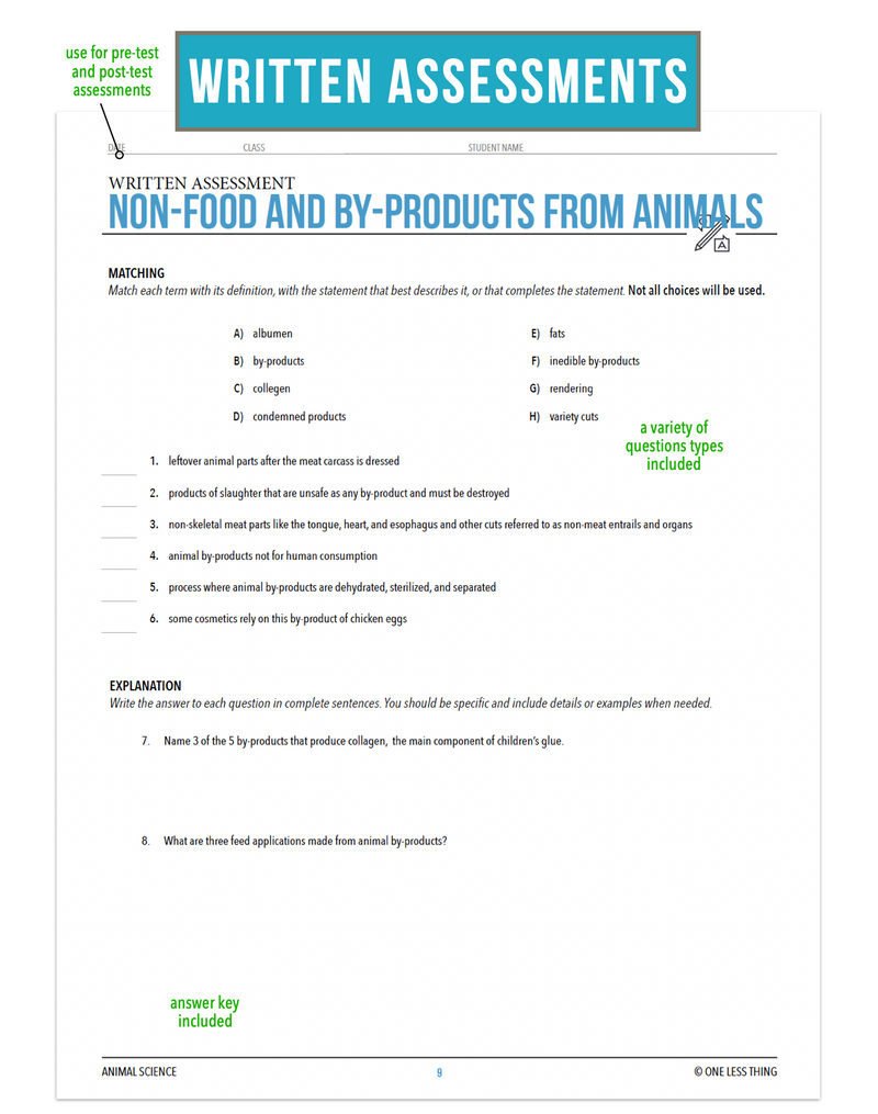 Load image into Gallery viewer, CCANS04.4 NonFood and ByProducts from Animals, Animal Science Complete Curriculum