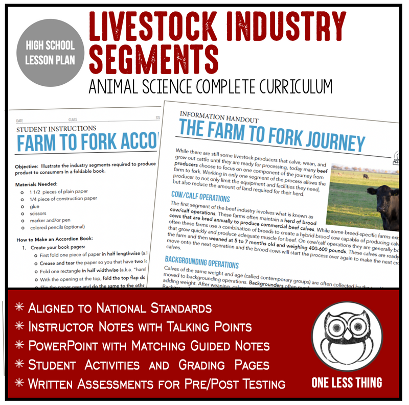 Load image into Gallery viewer, CCANS05.1 Livestock Industry Segments, Animal Science Complete Curriculum