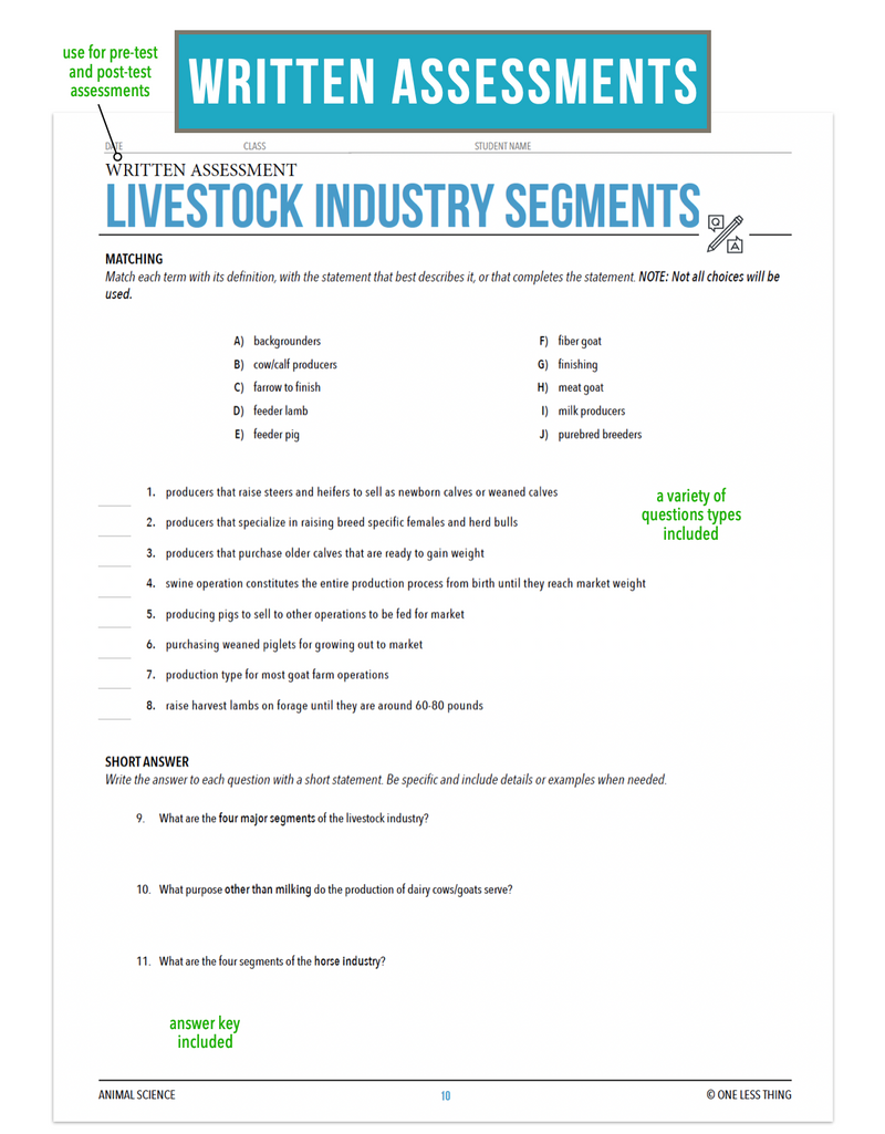 Load image into Gallery viewer, CCANS05.1 Livestock Industry Segments, Animal Science Complete Curriculum
