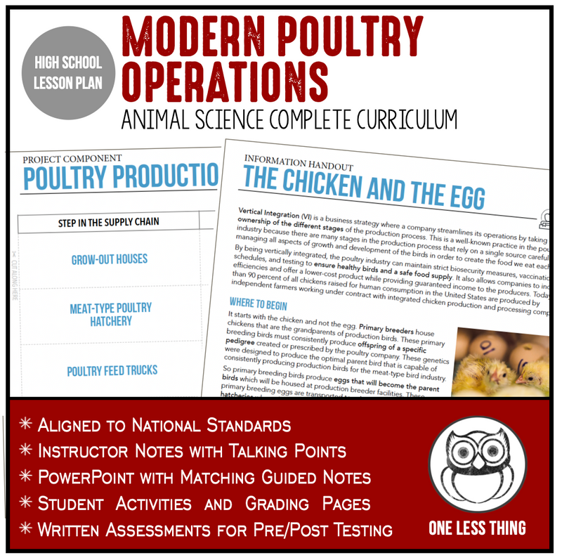 Load image into Gallery viewer, CCANS05.2 Modern Poultry Operations, Animal Science Complete Curriculum