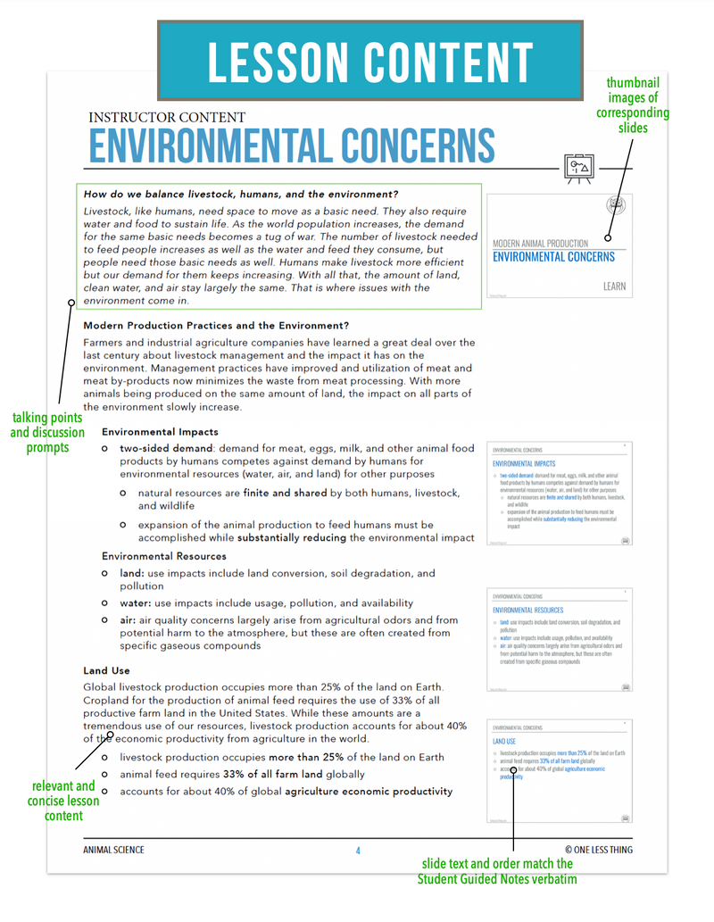 Load image into Gallery viewer, CCANS05.4 Environmental Concerns, Animal Science Complete Curriculum