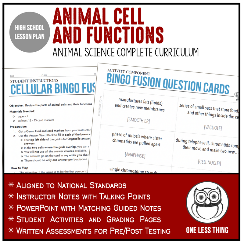 Load image into Gallery viewer, CCANS07.1 Animal Cells and Functions, Animal Science Complete Curriculum