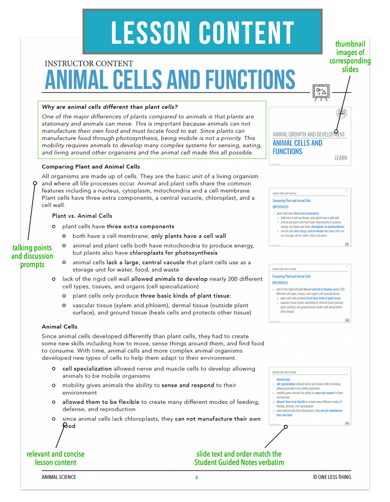 Load image into Gallery viewer, CCANS07.1 Animal Cells and Functions, Animal Science Complete Curriculum