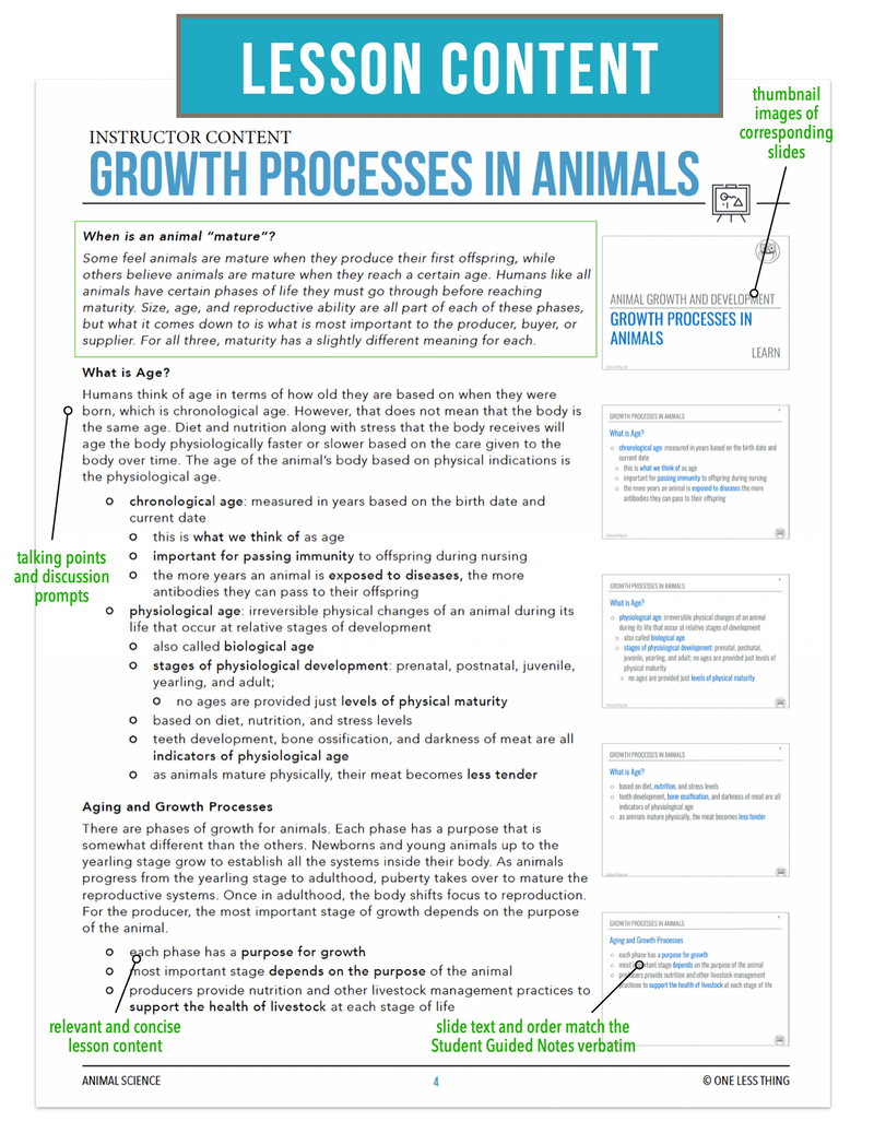 Load image into Gallery viewer, CCANS07.2 Growth Processes, Animal Science Complete Curriculum