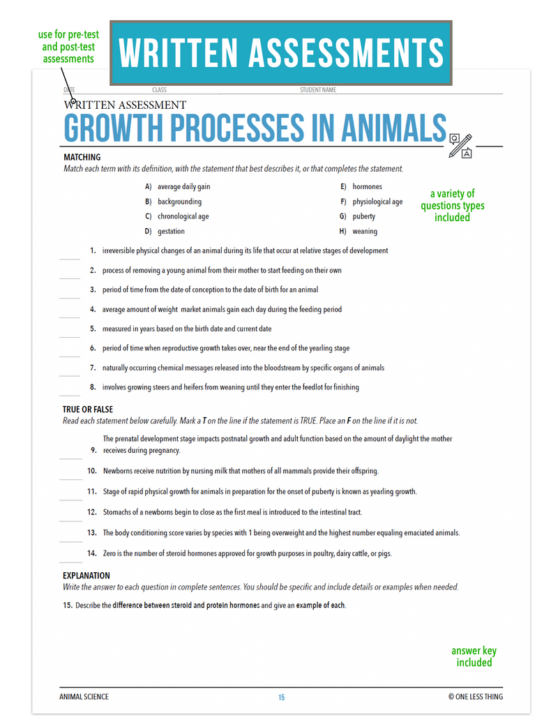 Load image into Gallery viewer, CCANS07.2 Growth Processes, Animal Science Complete Curriculum