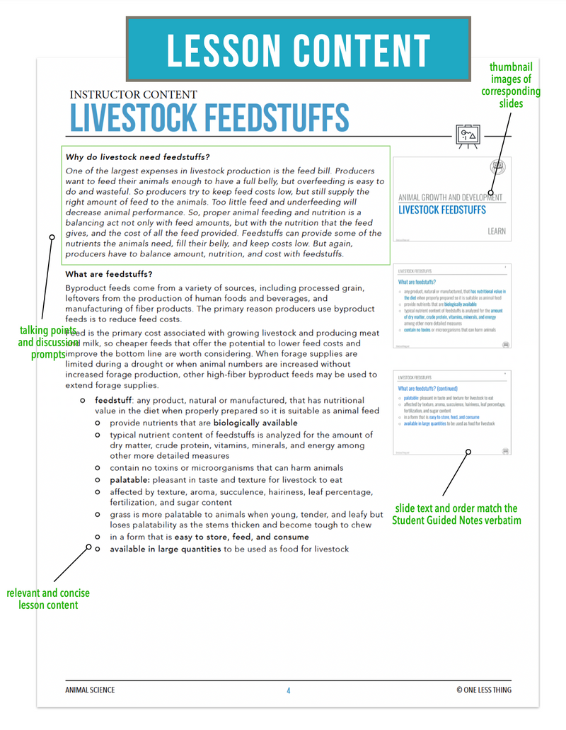 Load image into Gallery viewer, CCANS08.3 Livestock Feedstuffs, Animal Science Complete Curriculum