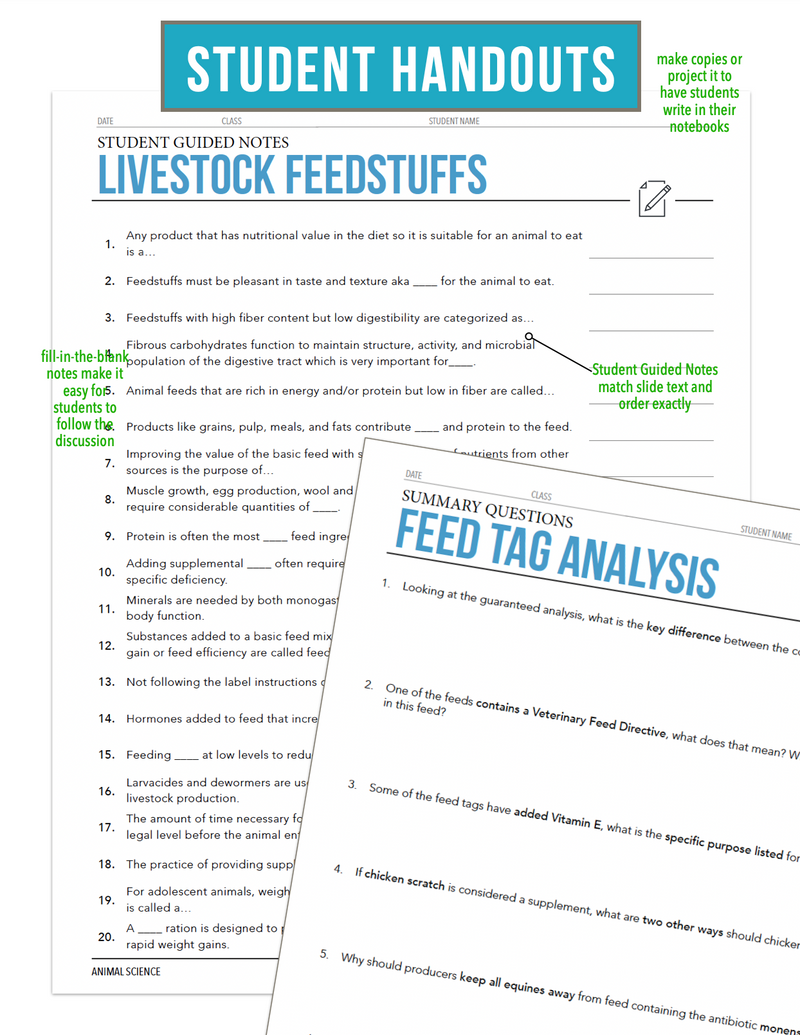 Load image into Gallery viewer, CCANS08.3 Livestock Feedstuffs, Animal Science Complete Curriculum